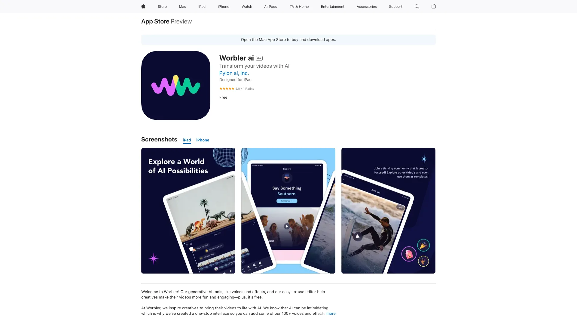 Worbler AI screenshot