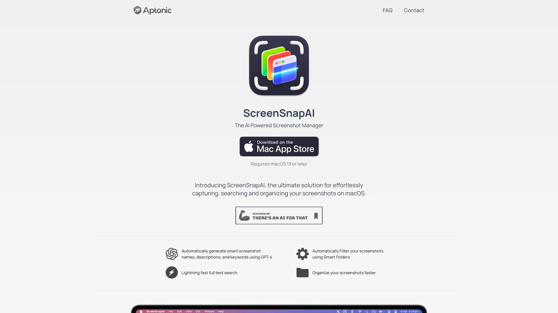 ScreenSnapAI screenshot