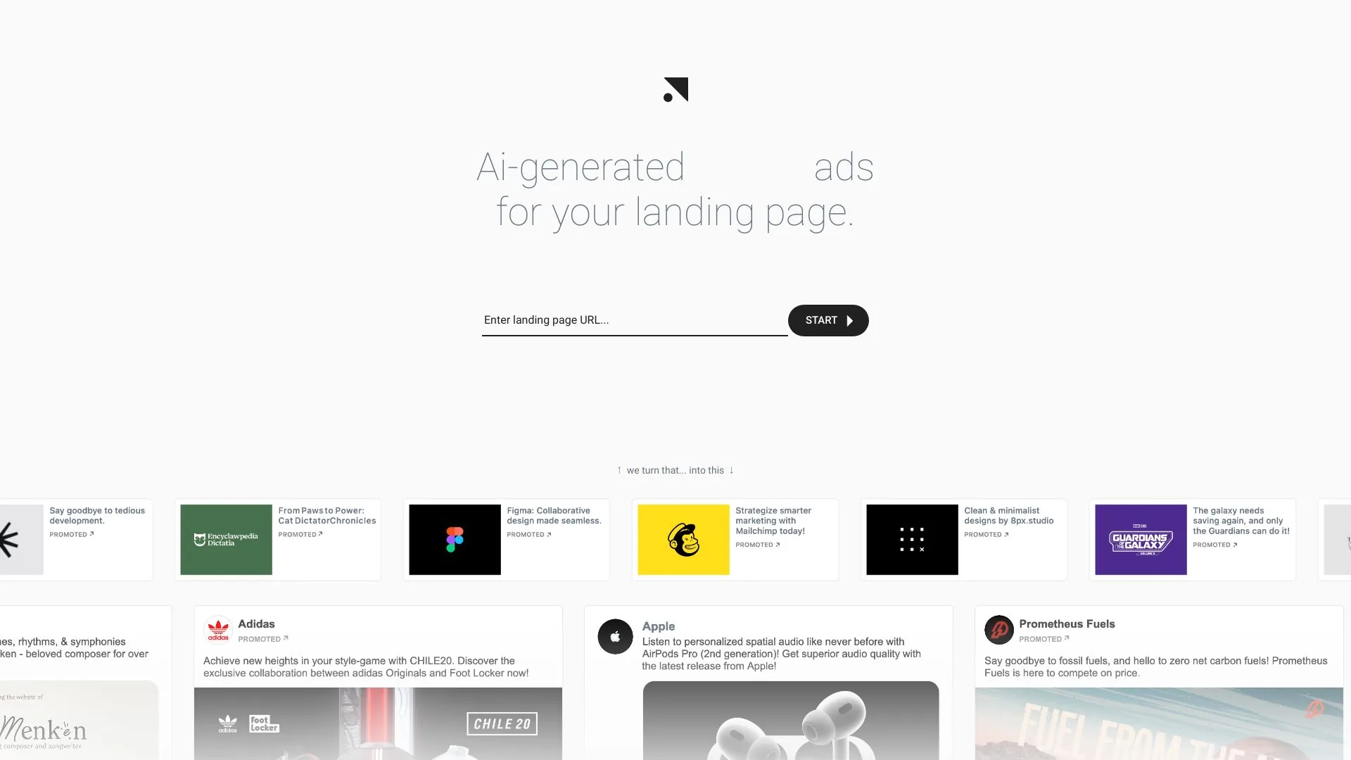 Promoted screenshot