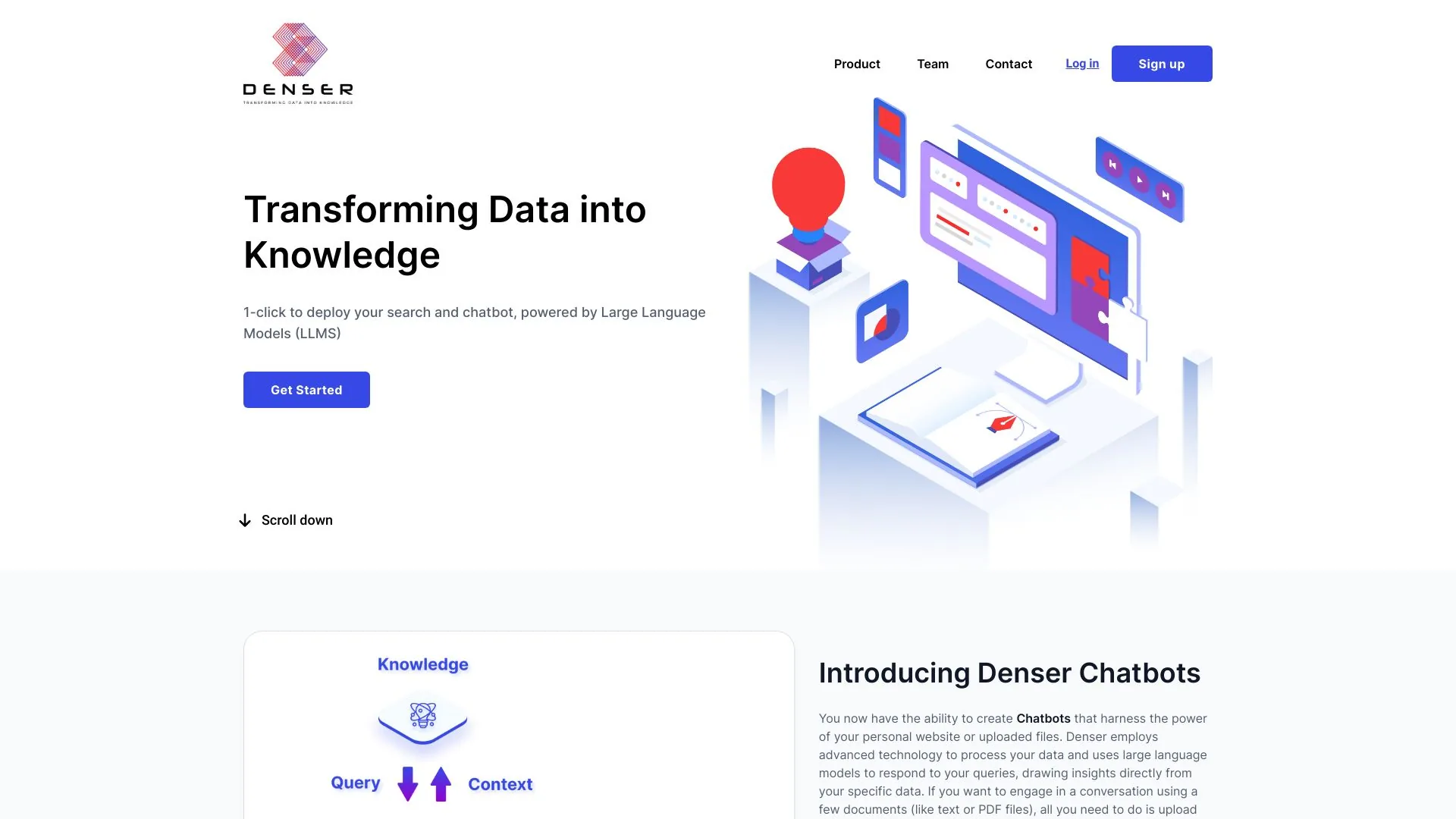 denser.ai screenshot