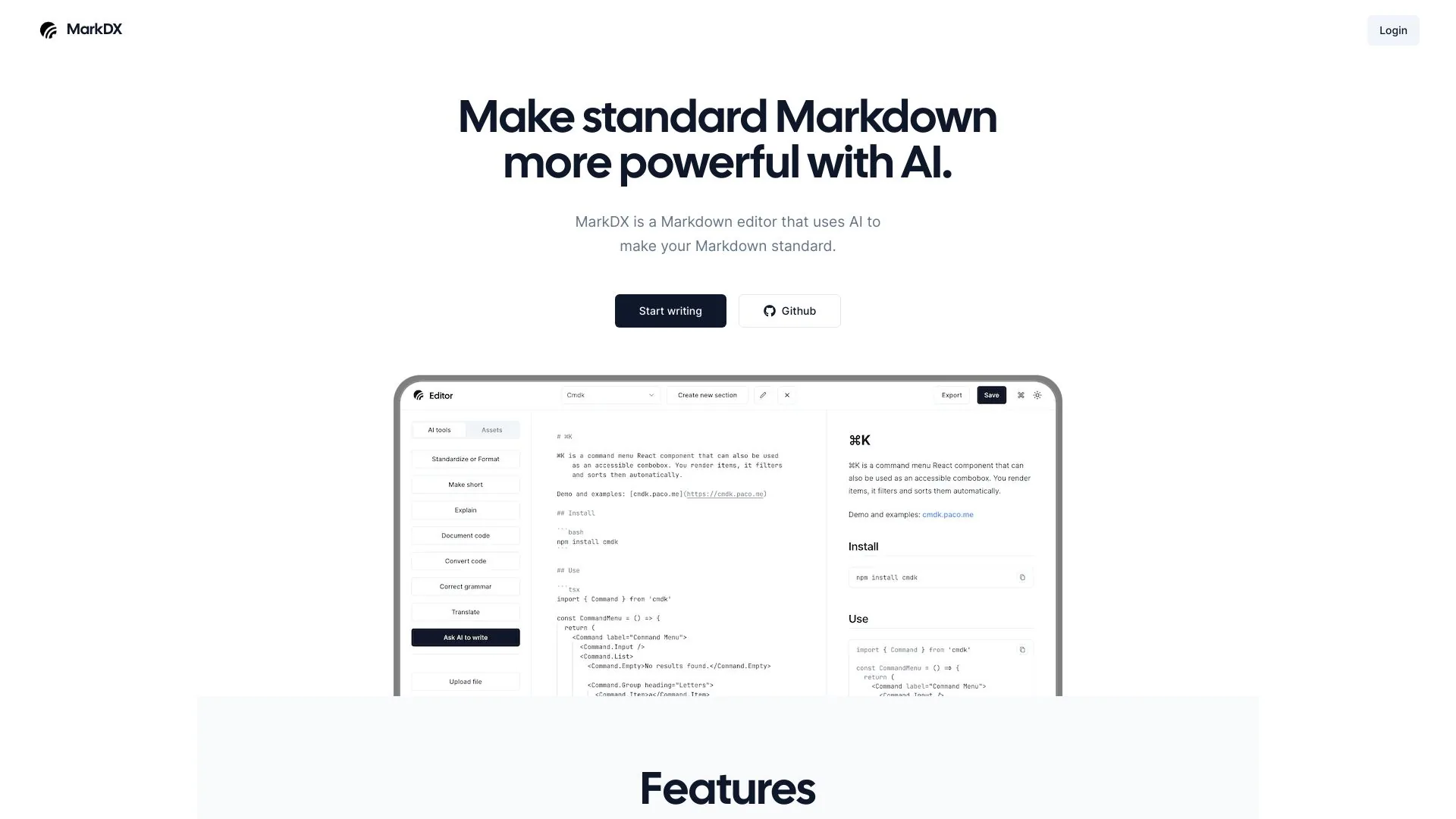 MarkDX screenshot