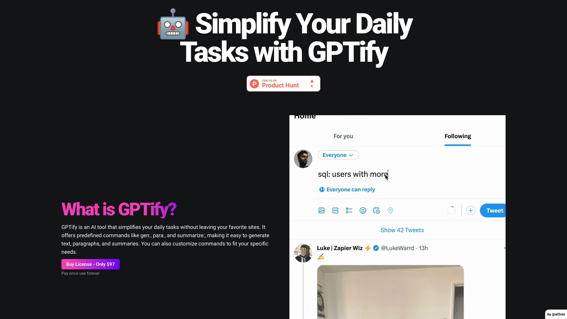 GPTify screenshot