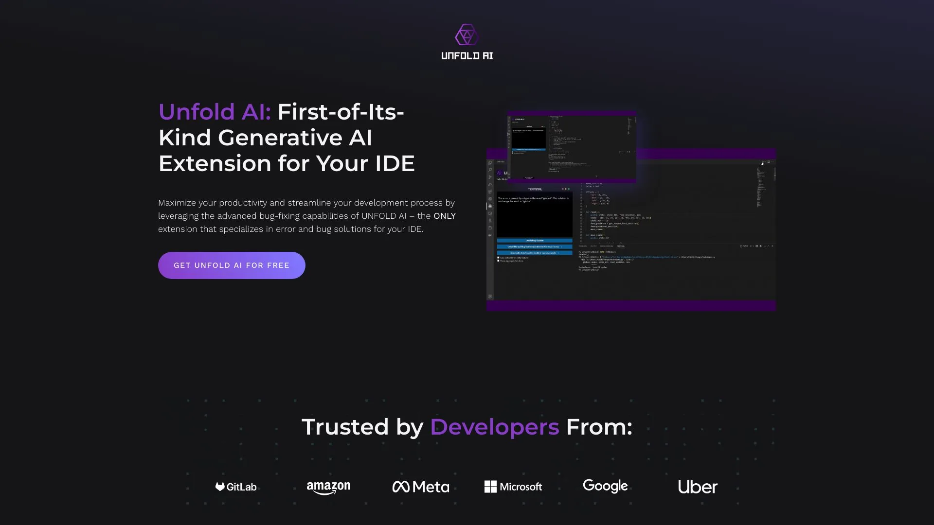 Unfold AI screenshot