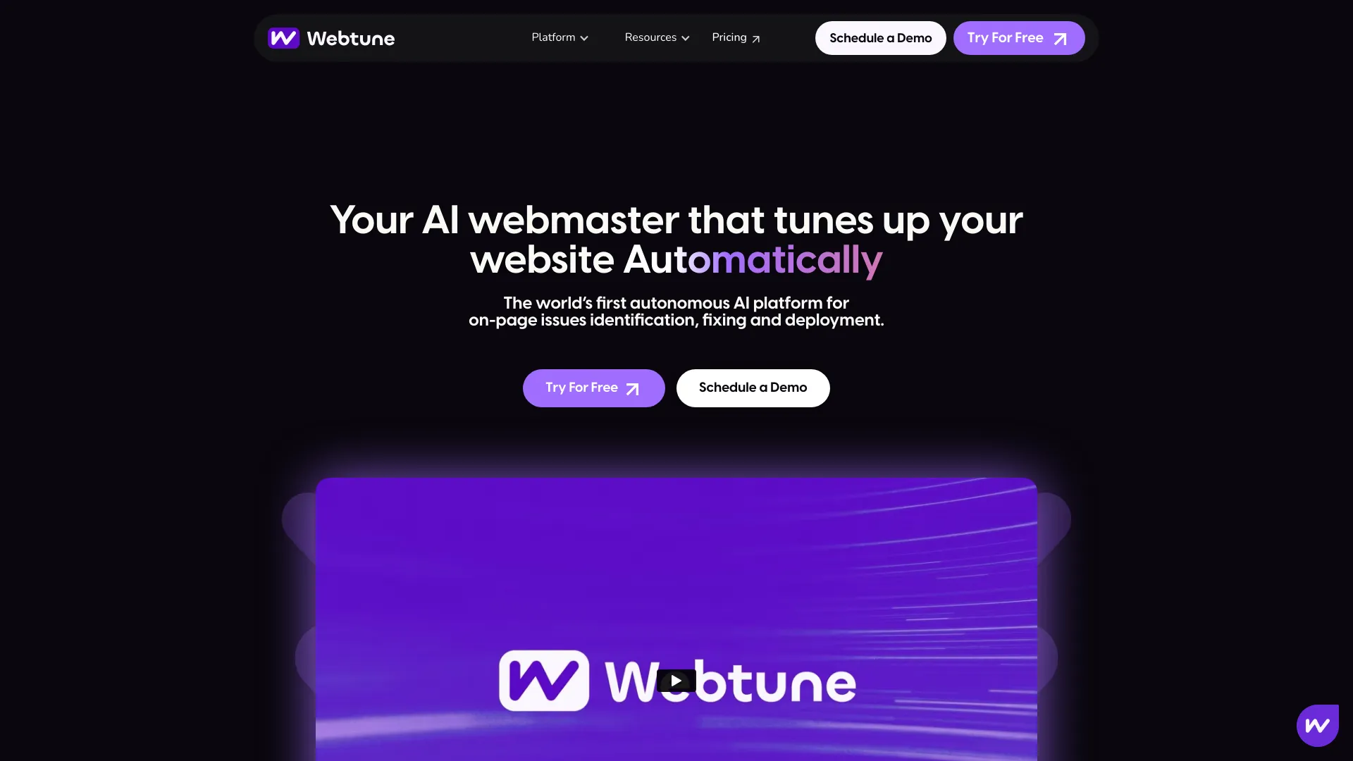 Webtune screenshot