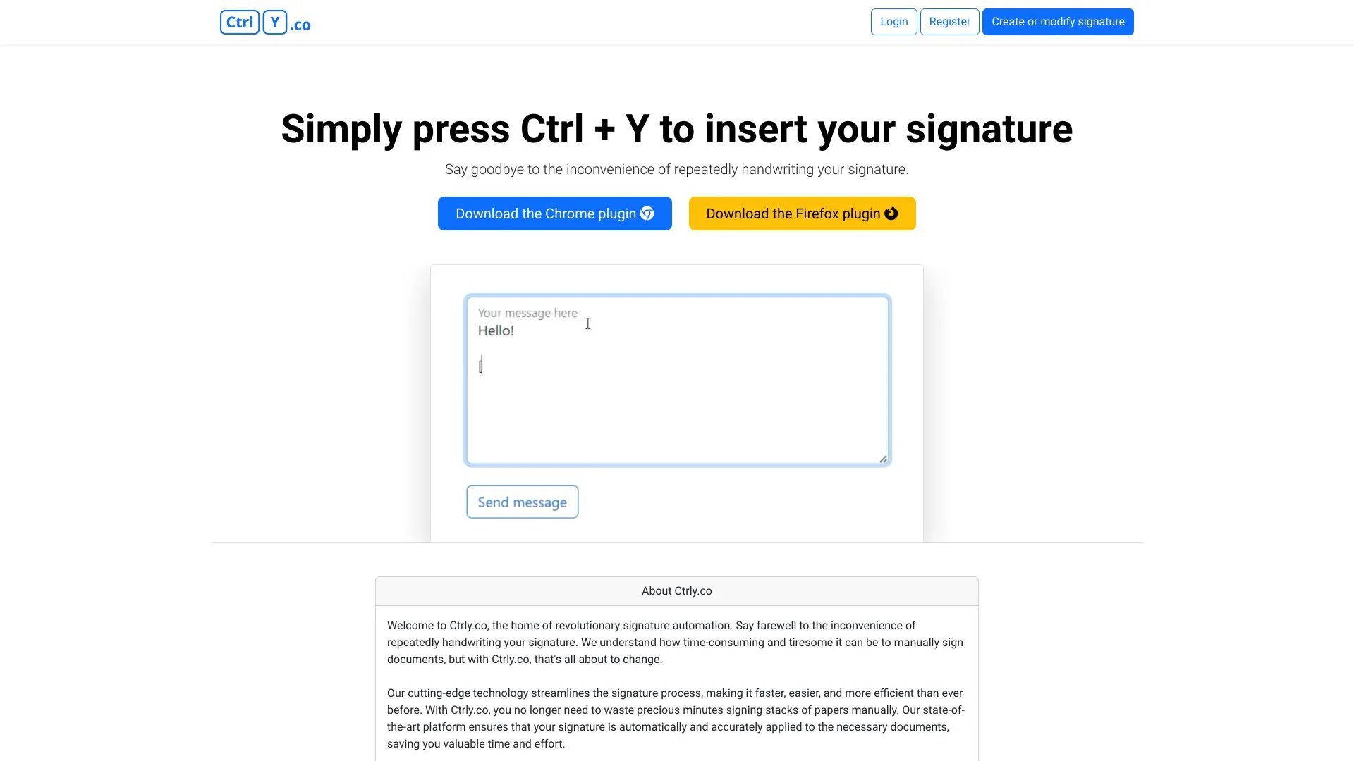Ctrly.co screenshot