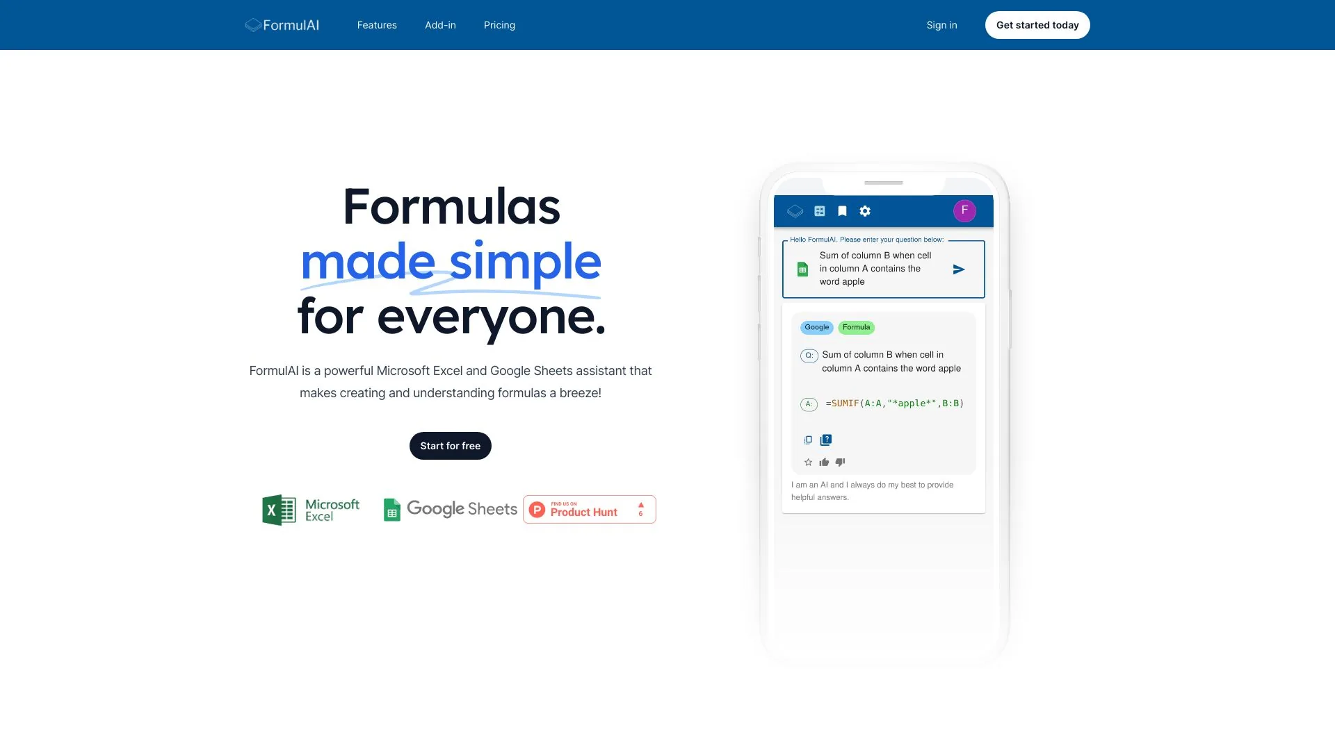 FormulAI screenshot