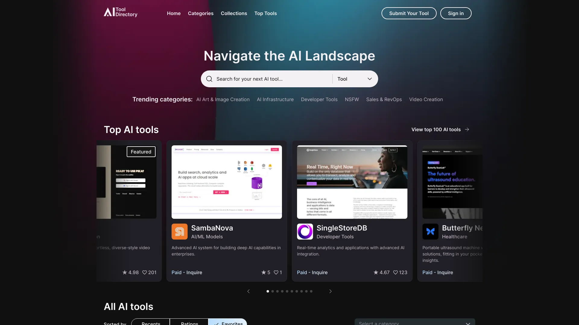 AI Tool Directory screenshot