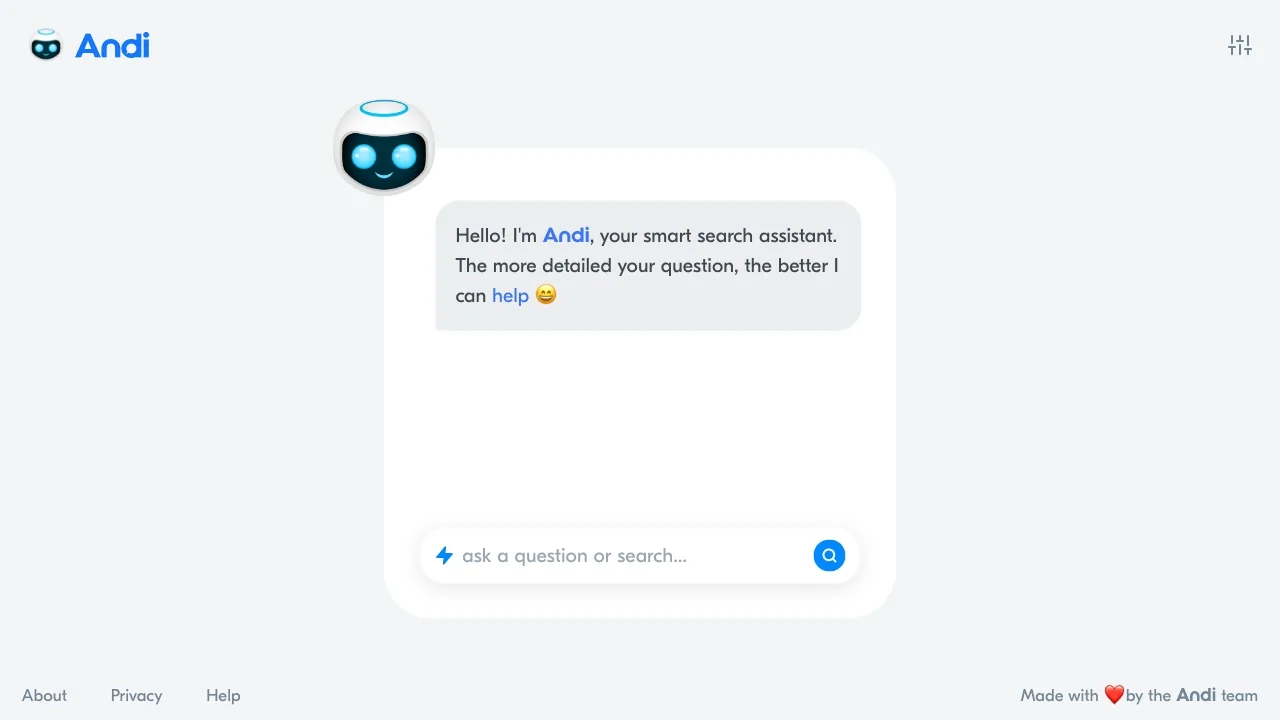 Andi - 寻找下一代搜索引擎 screenshot
