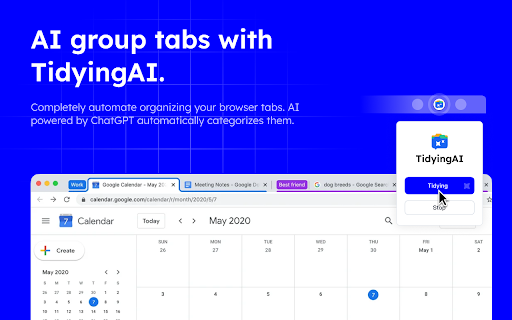 Chrome Tab and Bookmark Organizer screenshot