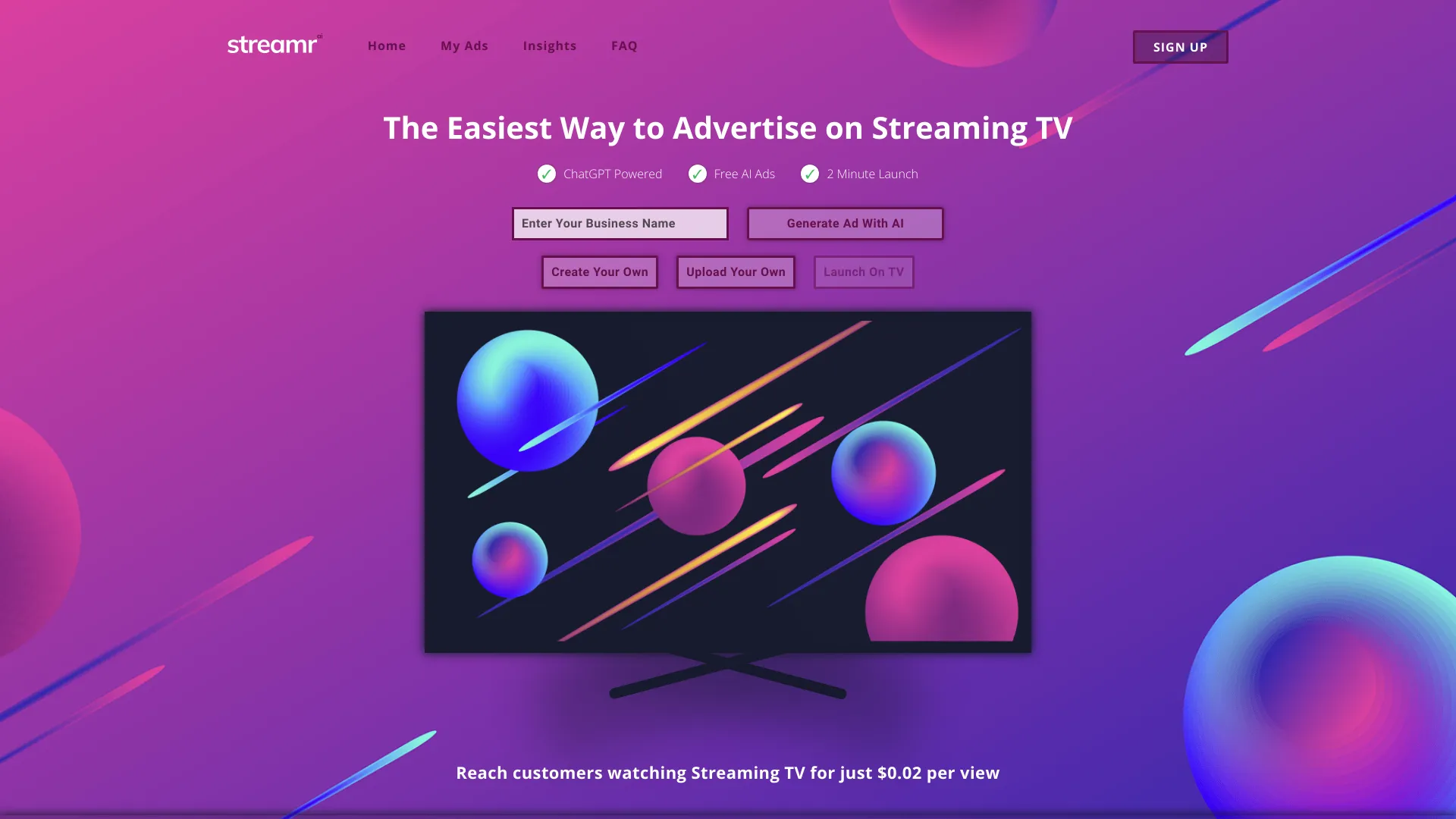Streamr.ai screenshot