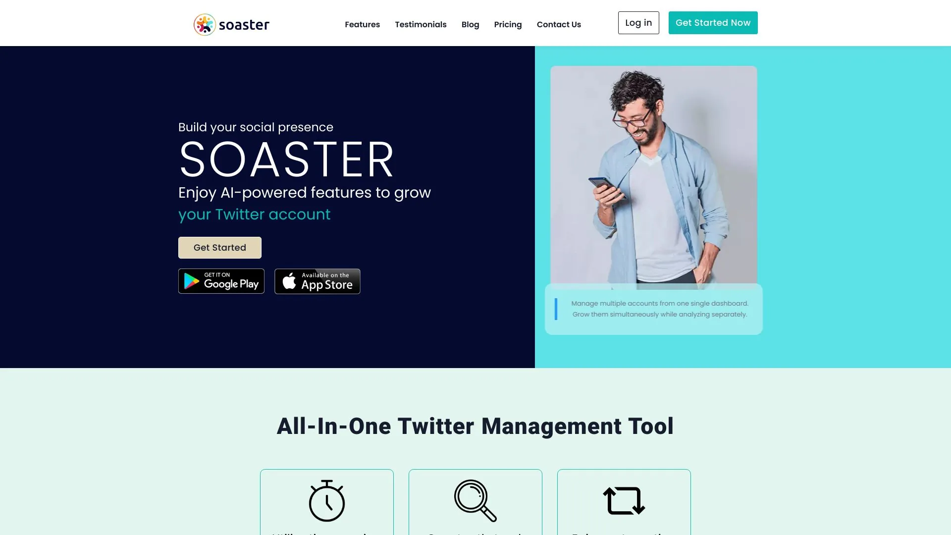 https://www.soaster.com screenshot
