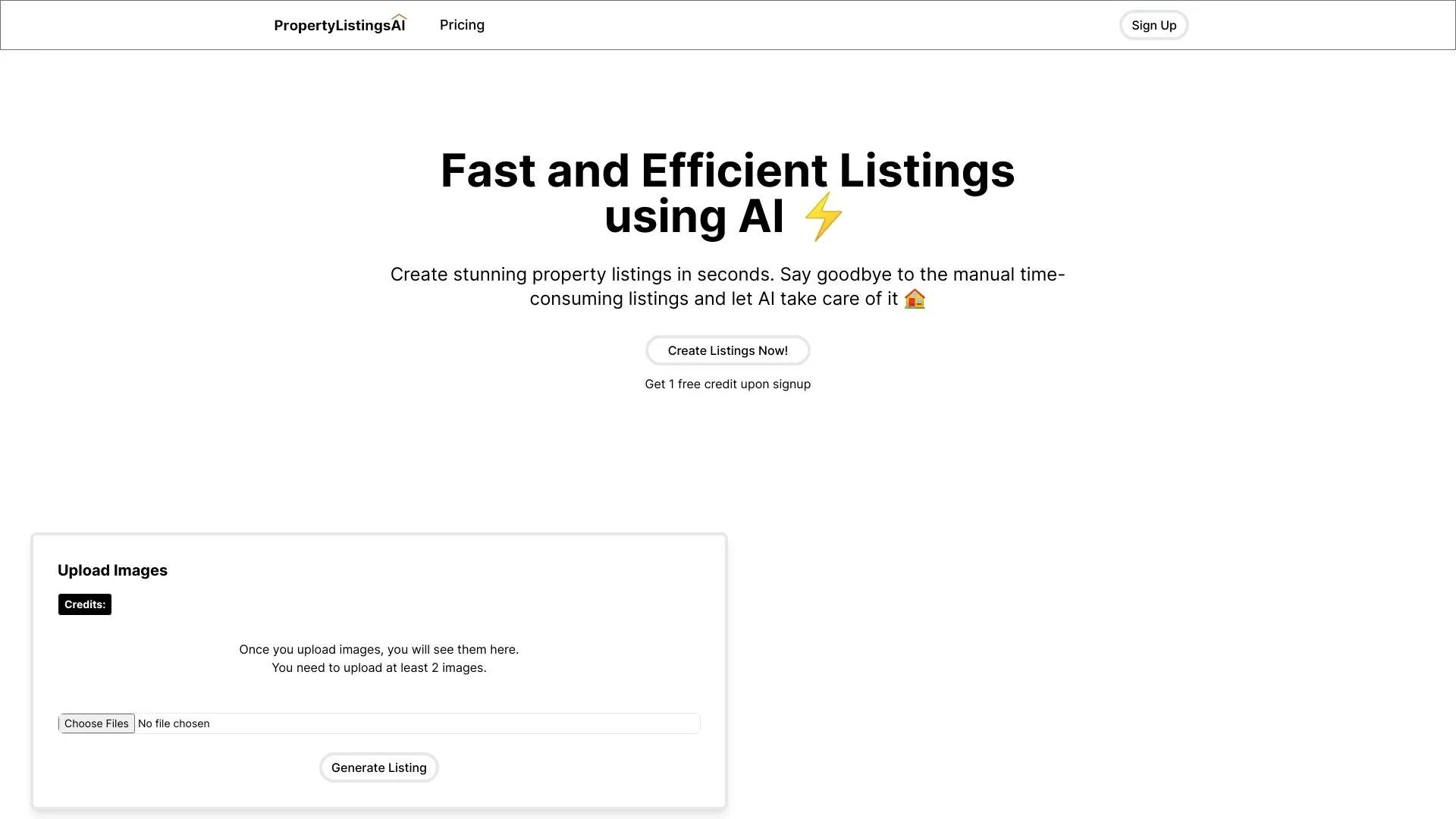 Property Listings AI screenshot