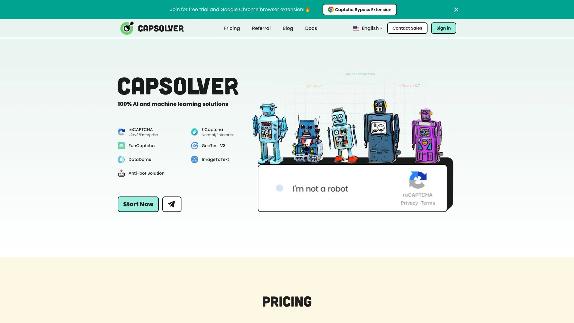 CapSolver - 自动验证码解决方案服务 screenshot