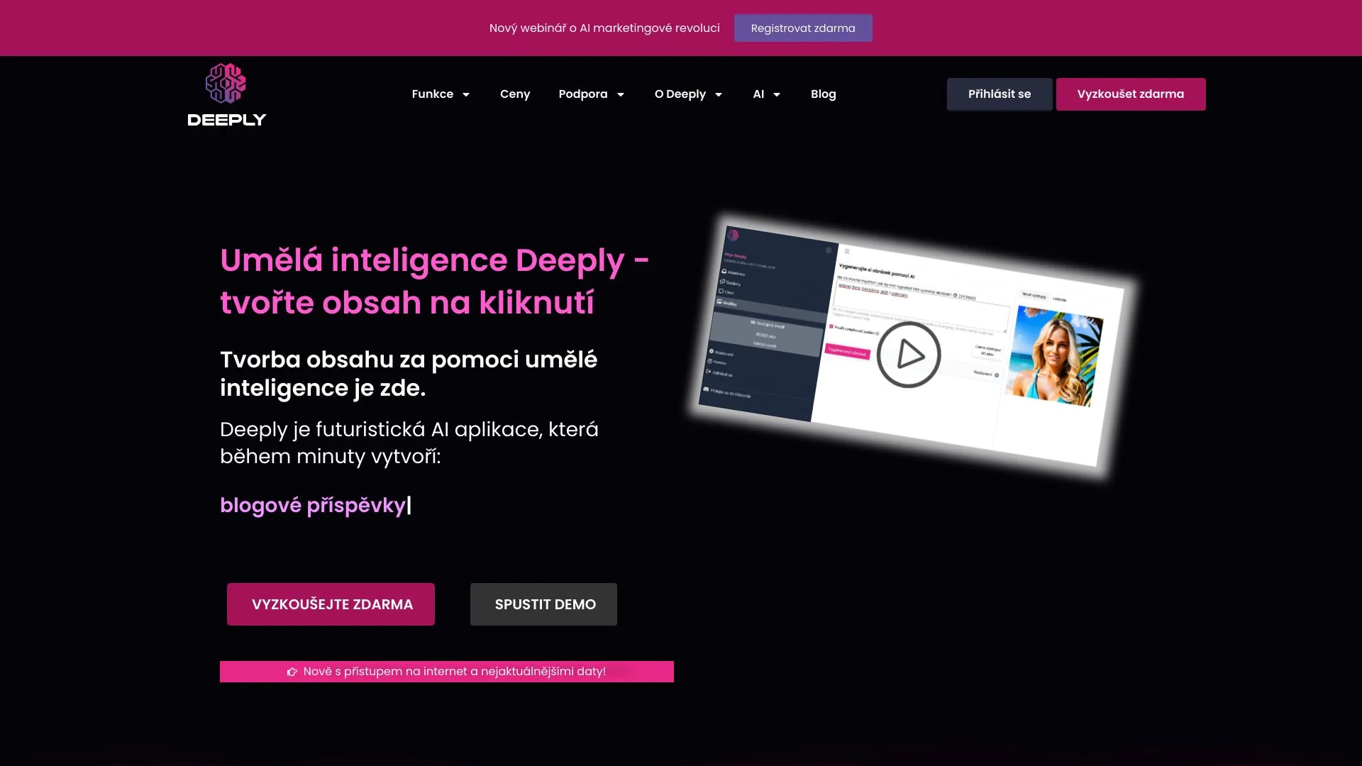 Umělá inteligence Deeply screenshot