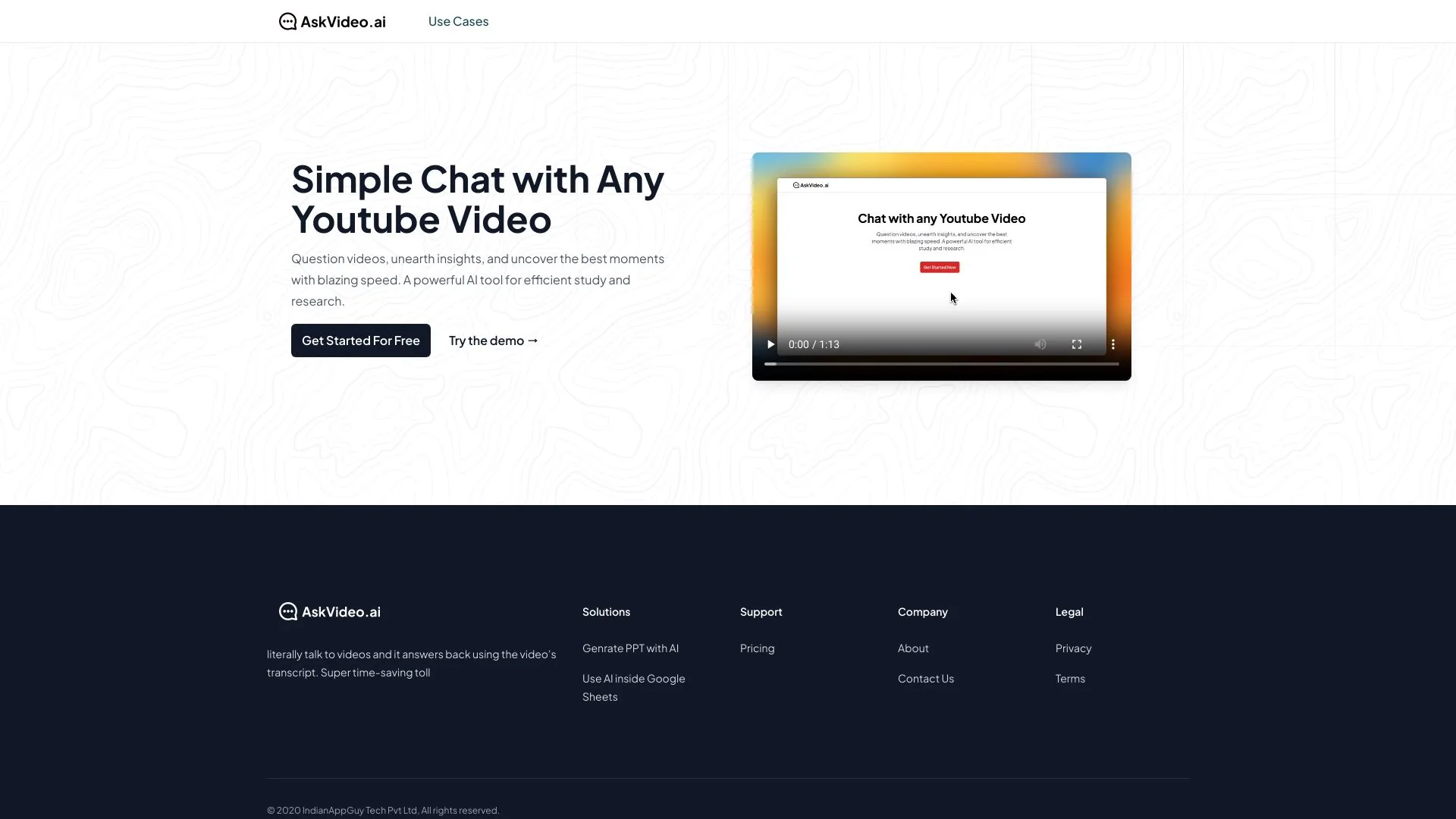 AskVideo.ai screenshot