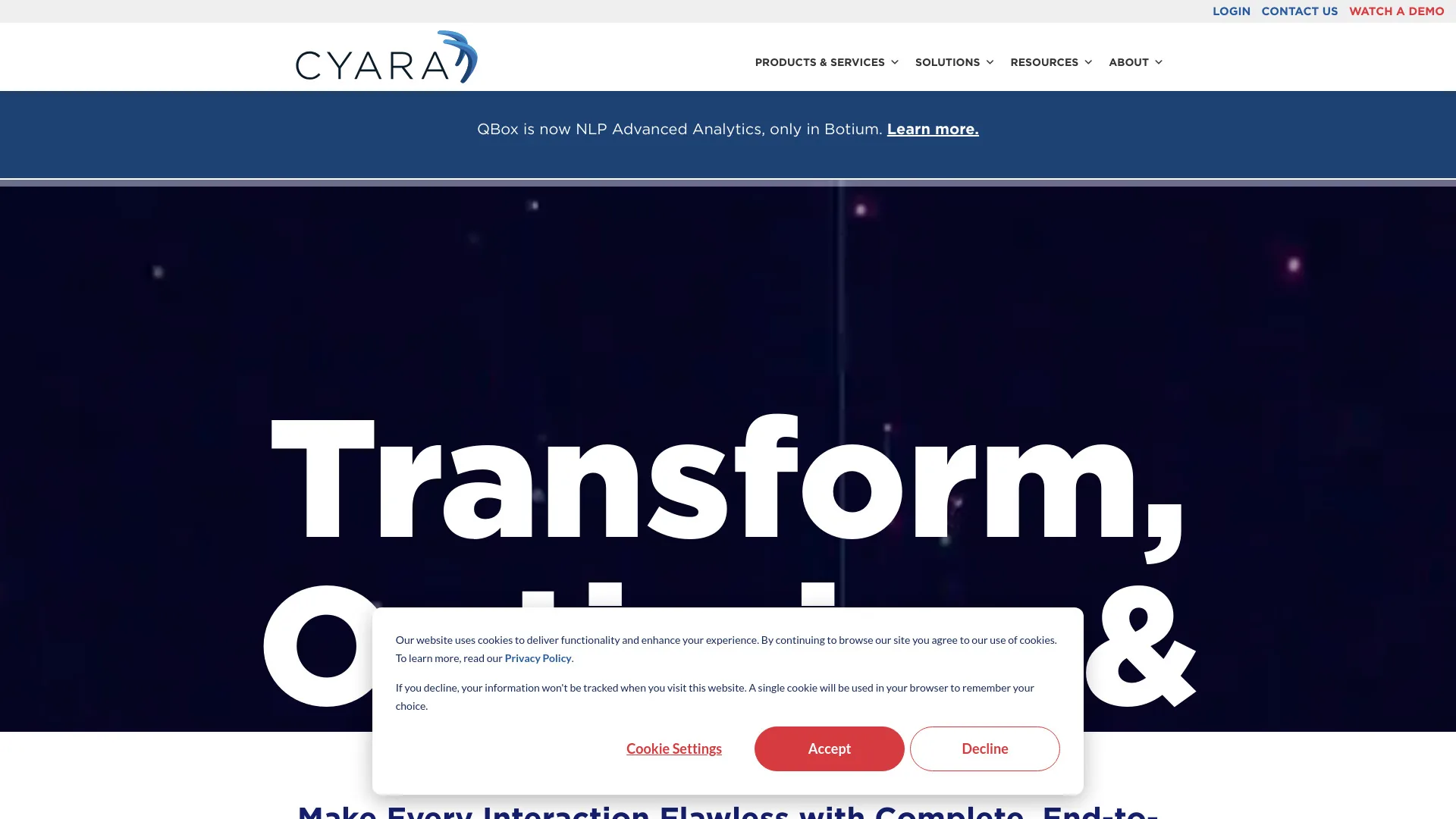 Cyara screenshot