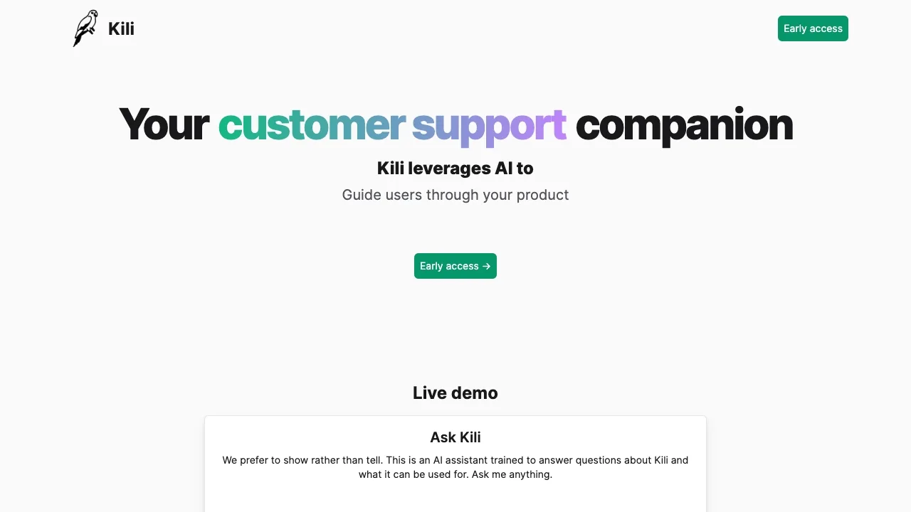Kili screenshot