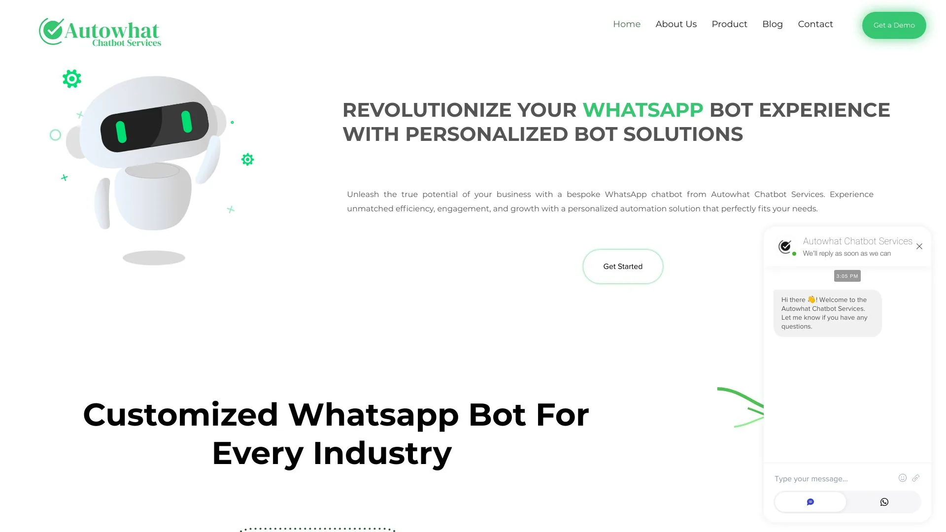 AutoWhat Chatbot Services screenshot