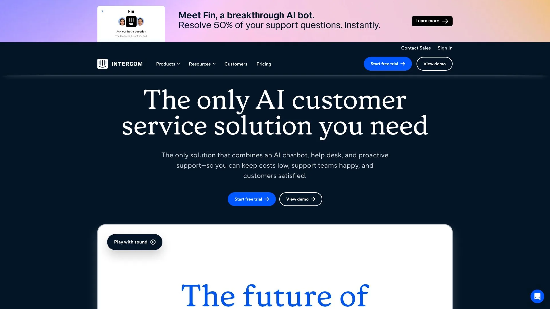 Intercom screenshot