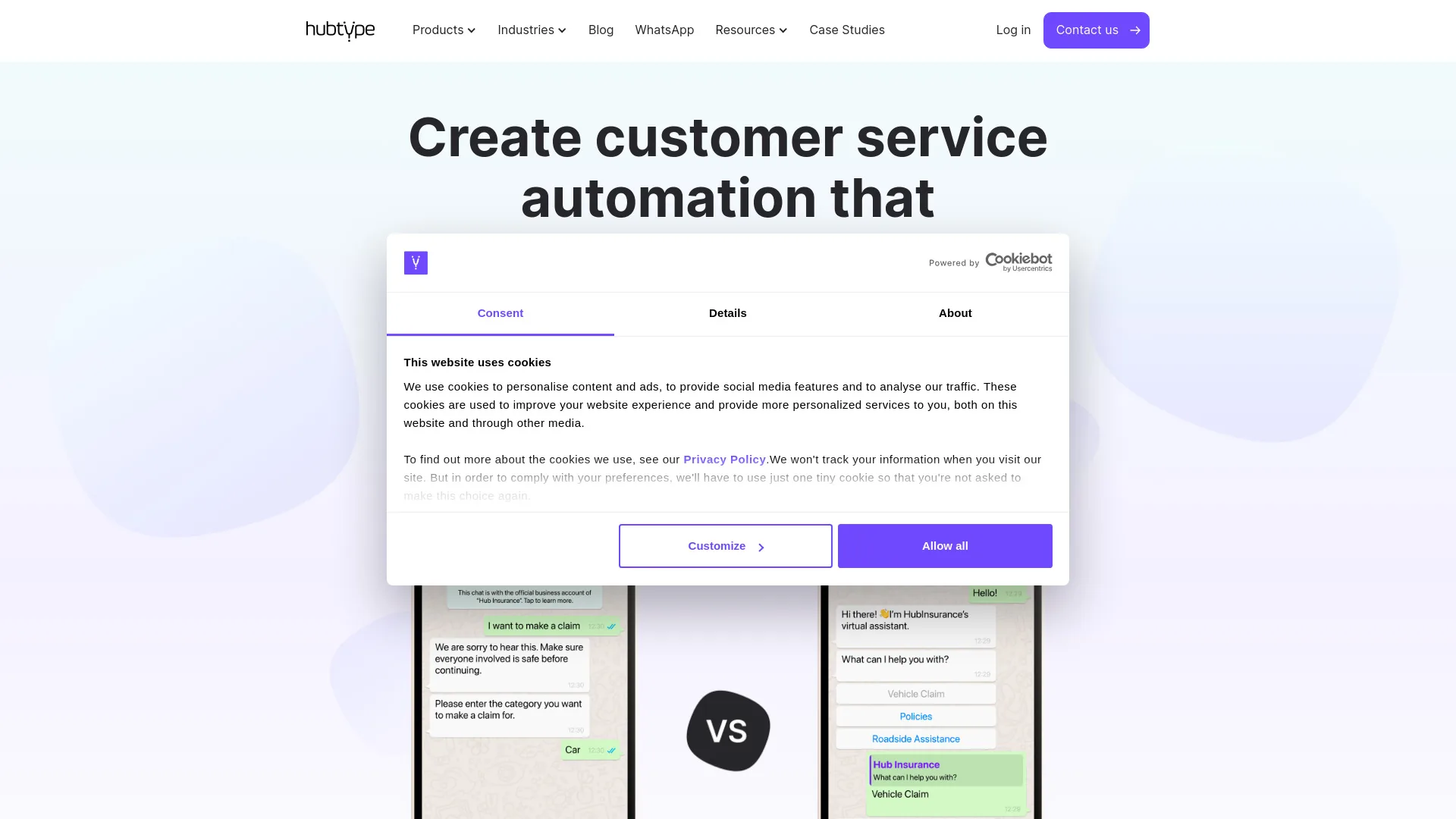 Hubtype screenshot