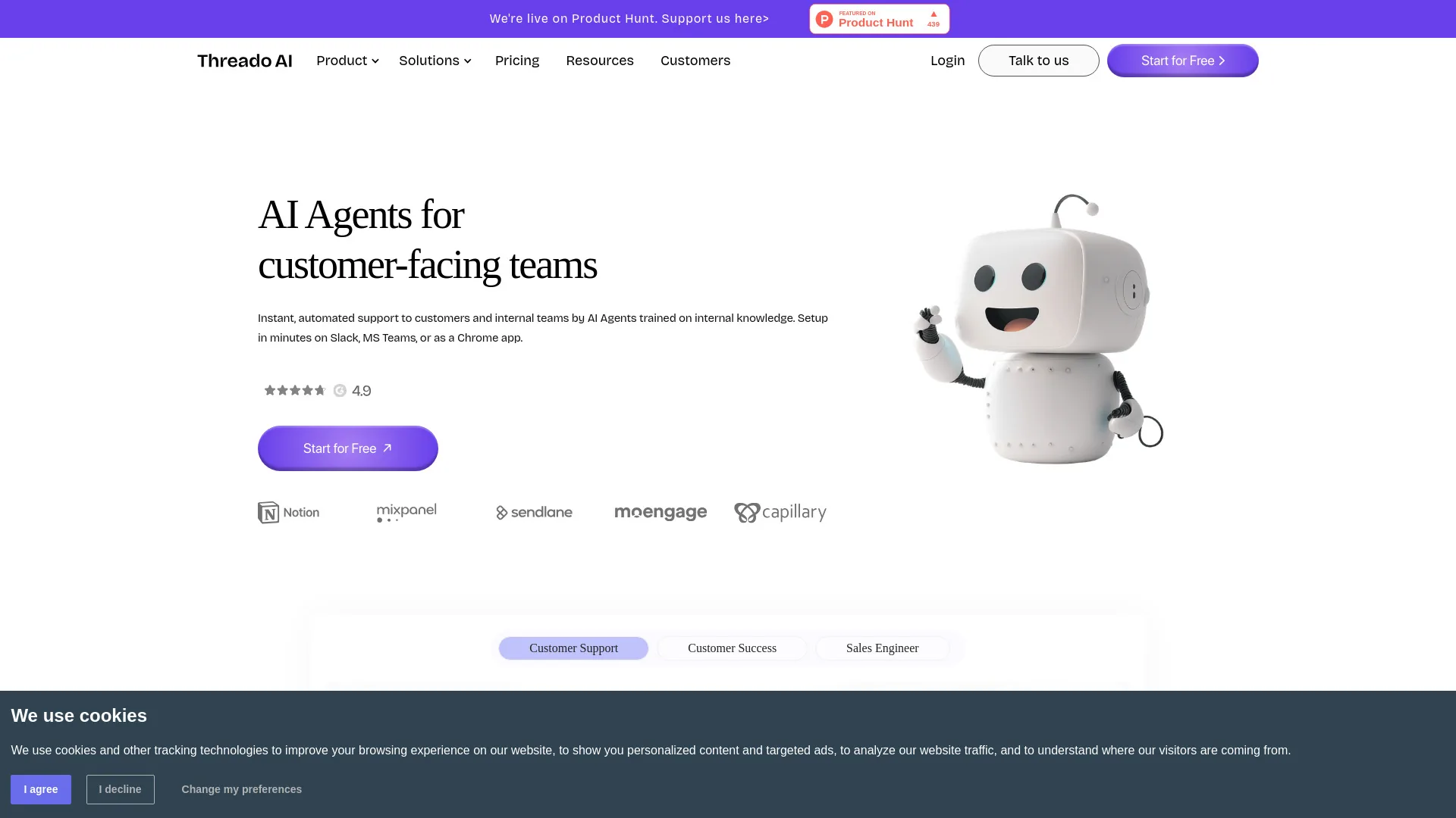 Threado AI screenshot
