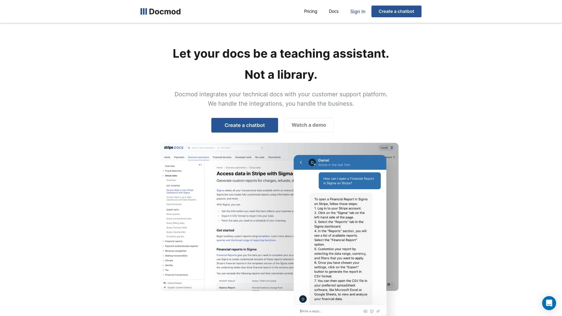 Docmod.io screenshot