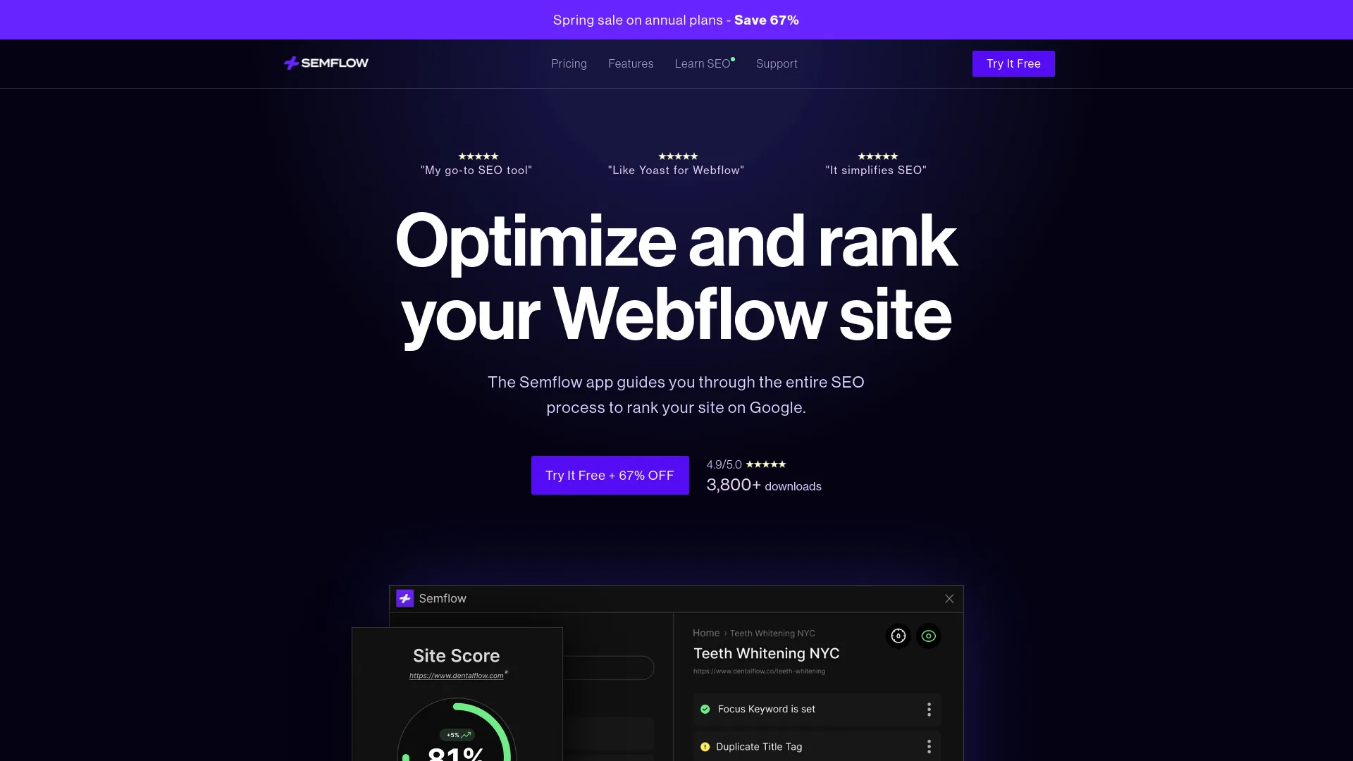 Semflow screenshot