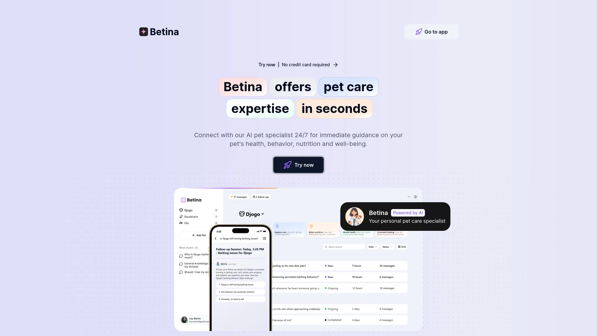 AskBetina.com screenshot