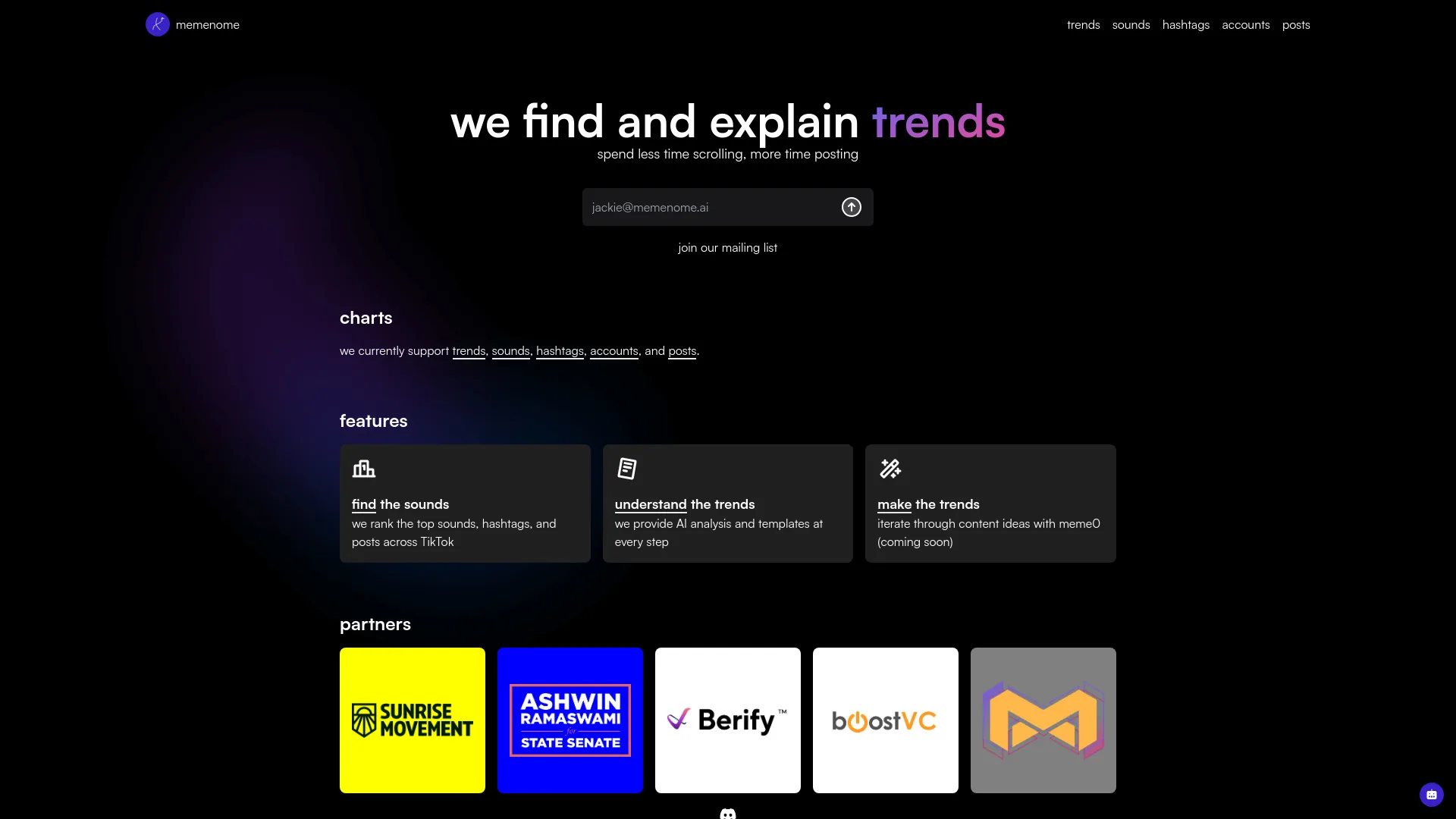 Memenome AI screenshot