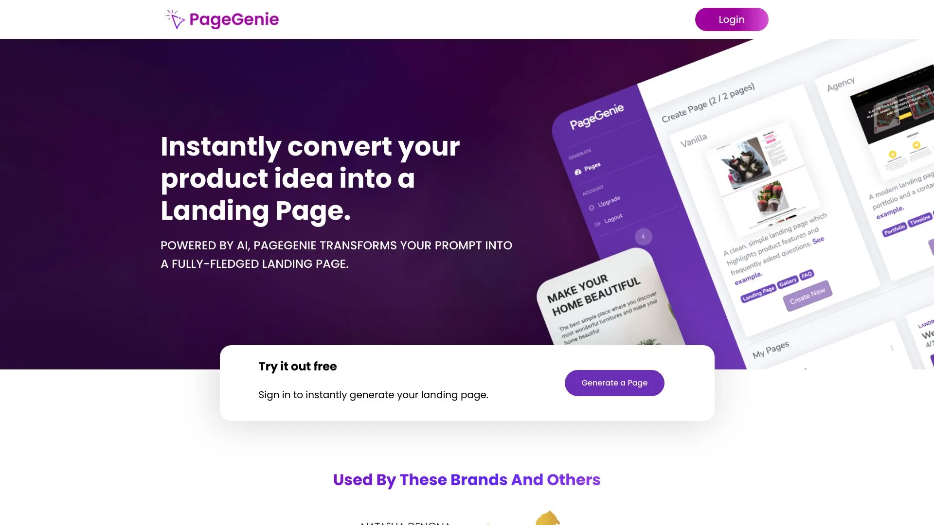 PageGenie screenshot