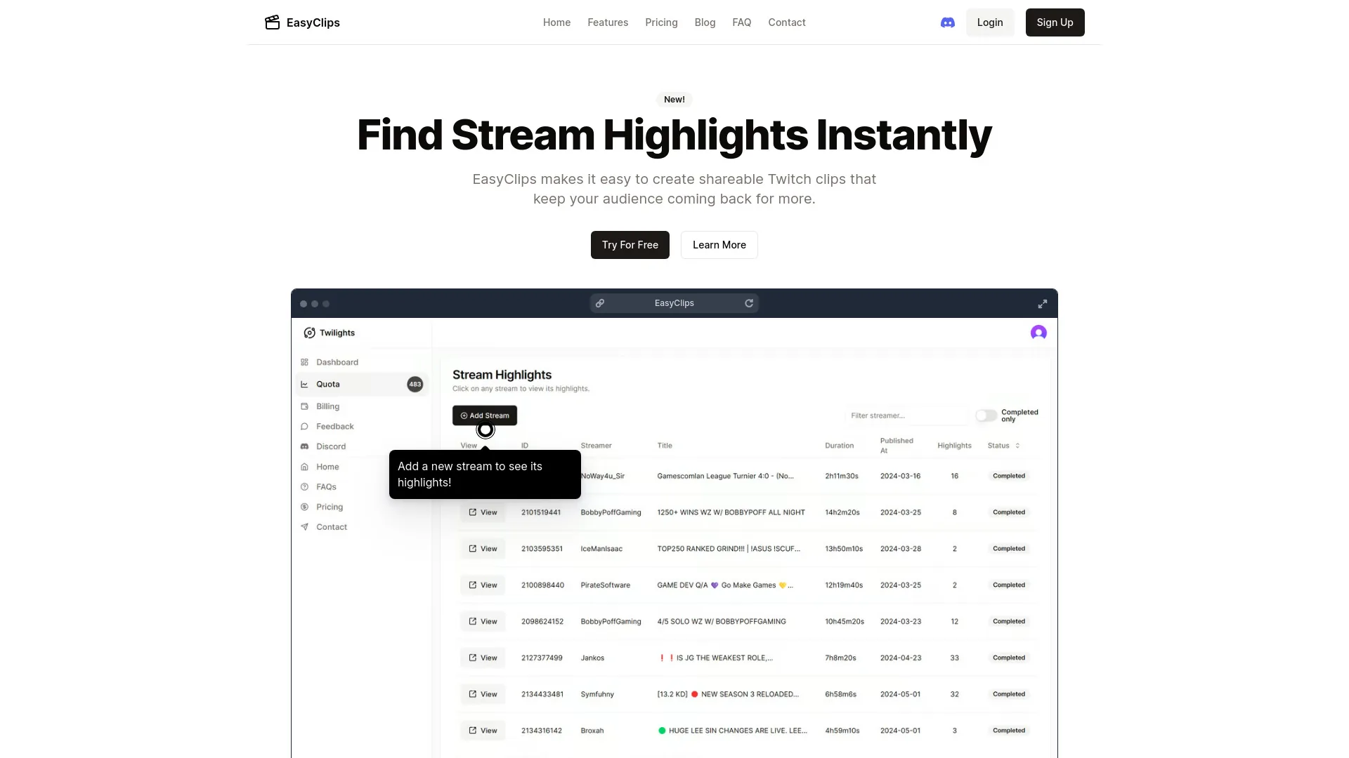 EasyClips screenshot