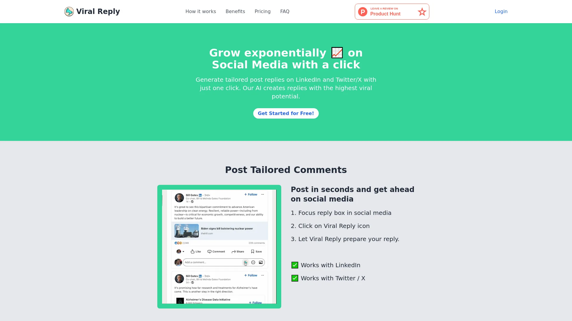 Viral Reply screenshot