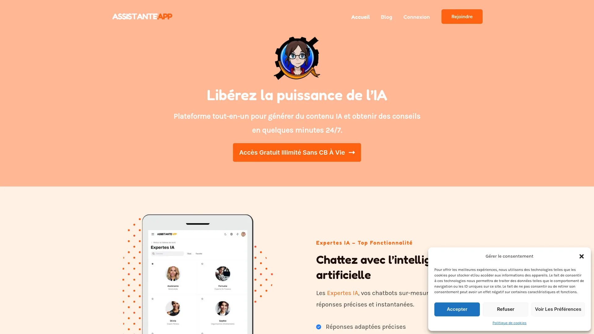 Assistante.App Chatbot GPT screenshot