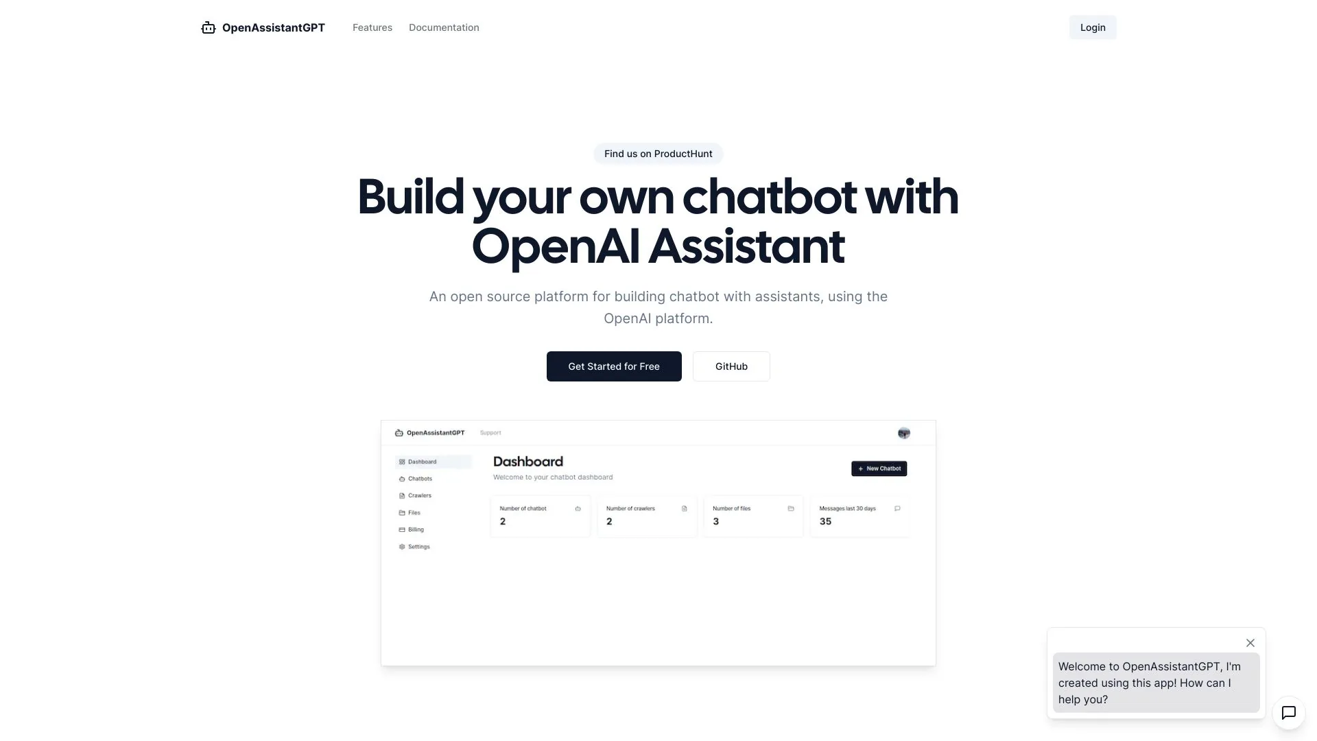 OpenAssistantGPT screenshot