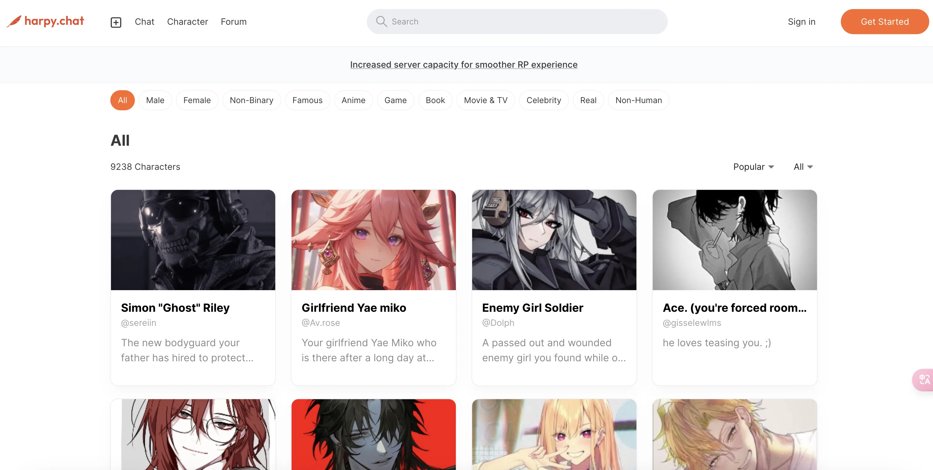 Harpy Chat screenshot