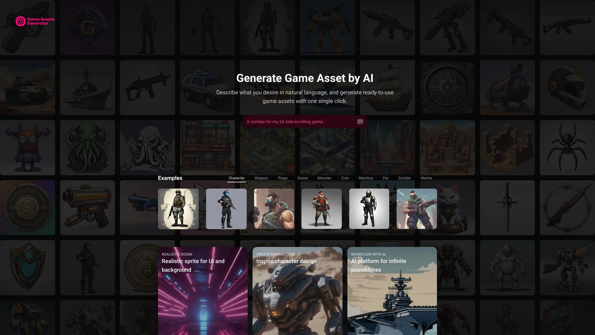 AI Game Asset Generator screenshot