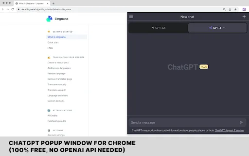 WebWise ChatGPT screenshot