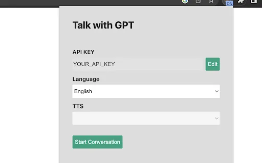 Talk-with-GPT screenshot