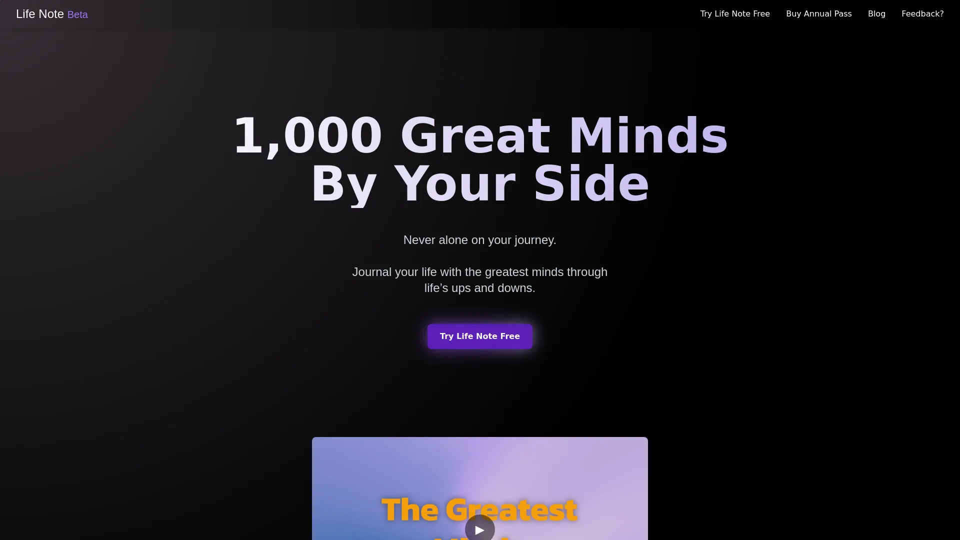 Life Note screenshot