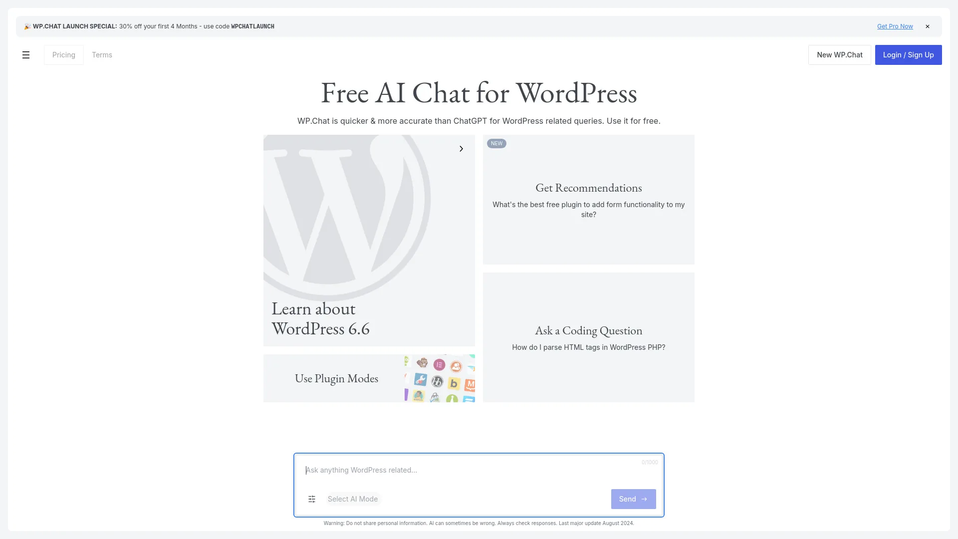 WP.Chat screenshot