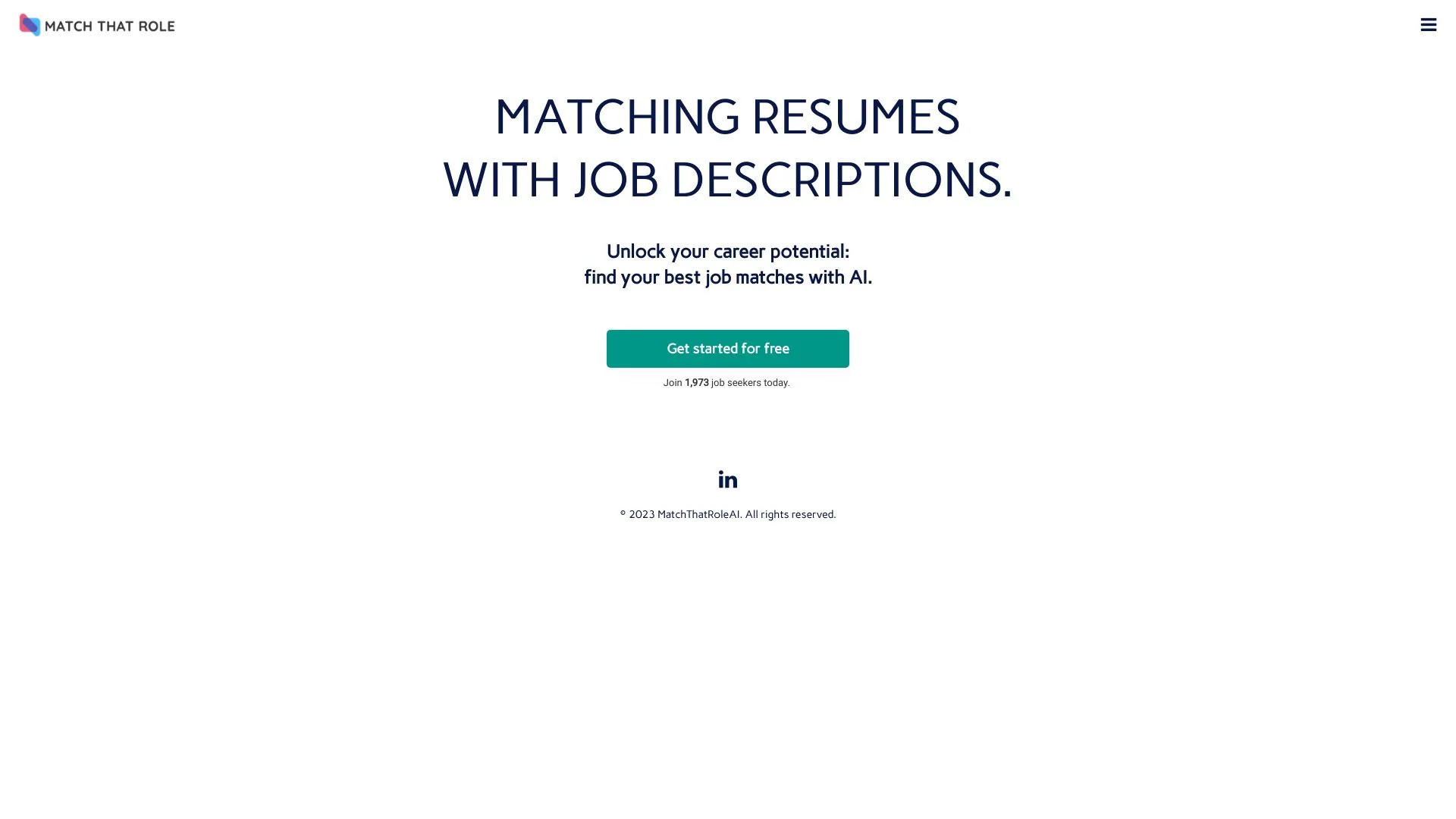 MatchThatRoleAI.com screenshot
