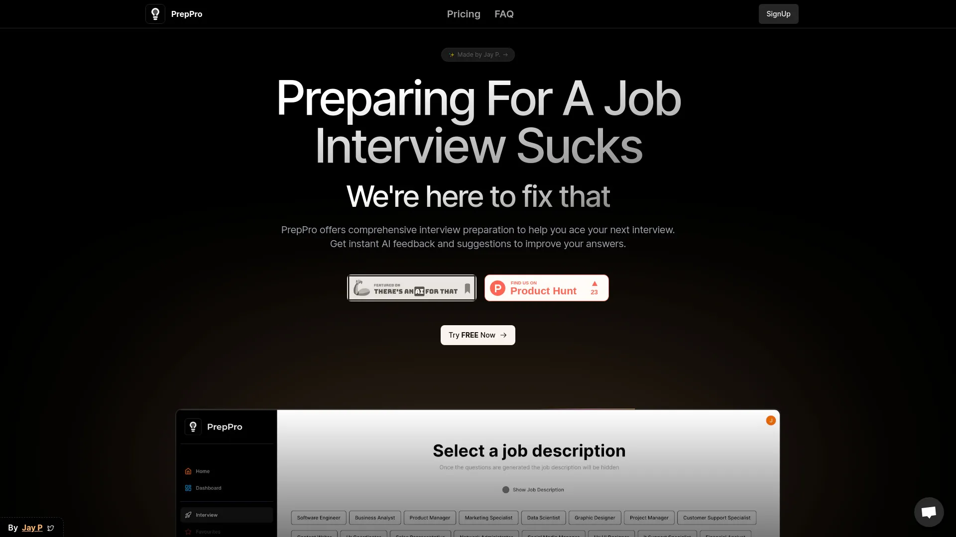 PrepPro screenshot