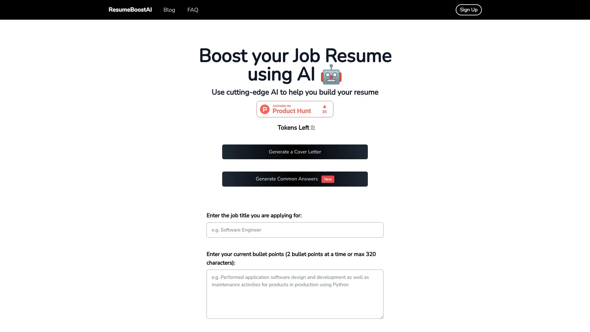 ResumeBoost screenshot