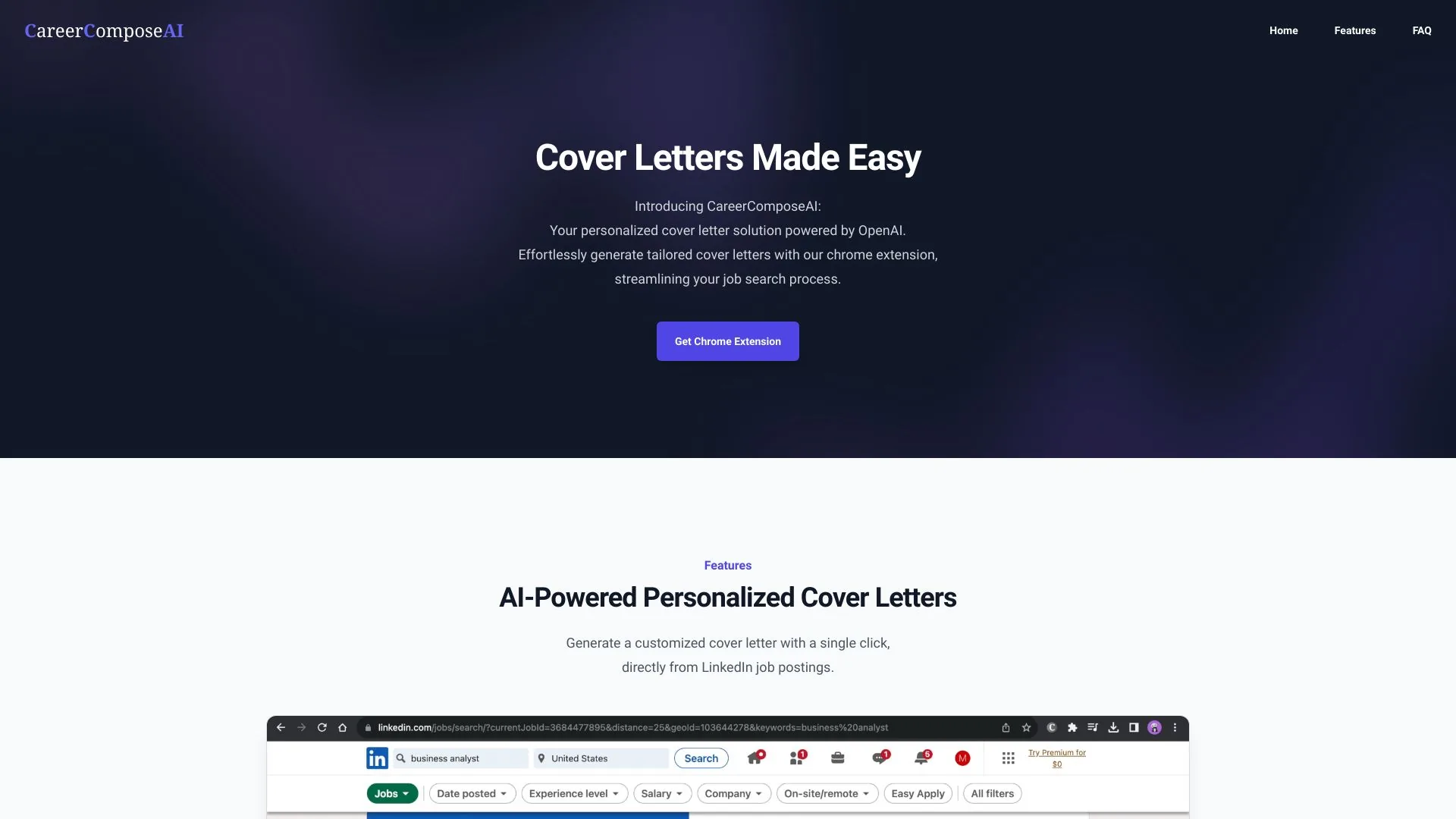 CareerComposeAI screenshot