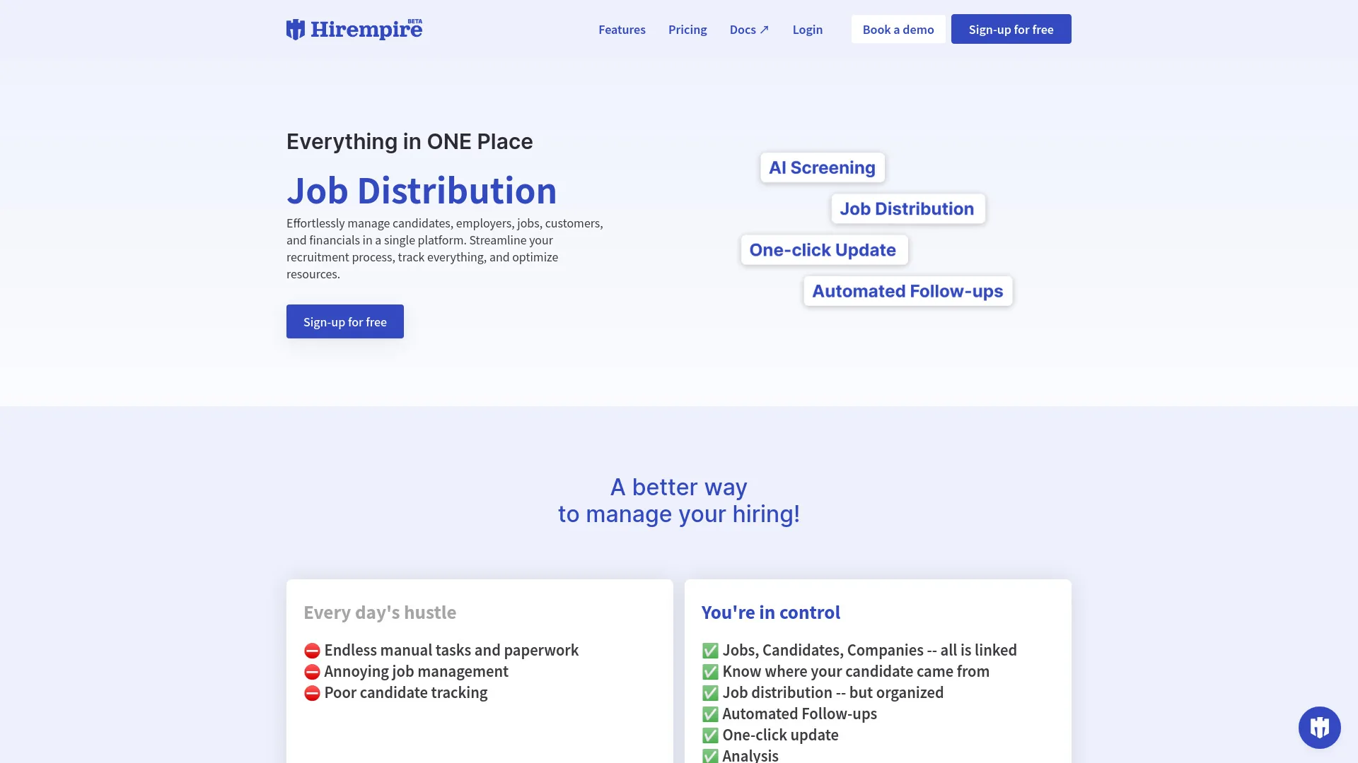Hirempire screenshot