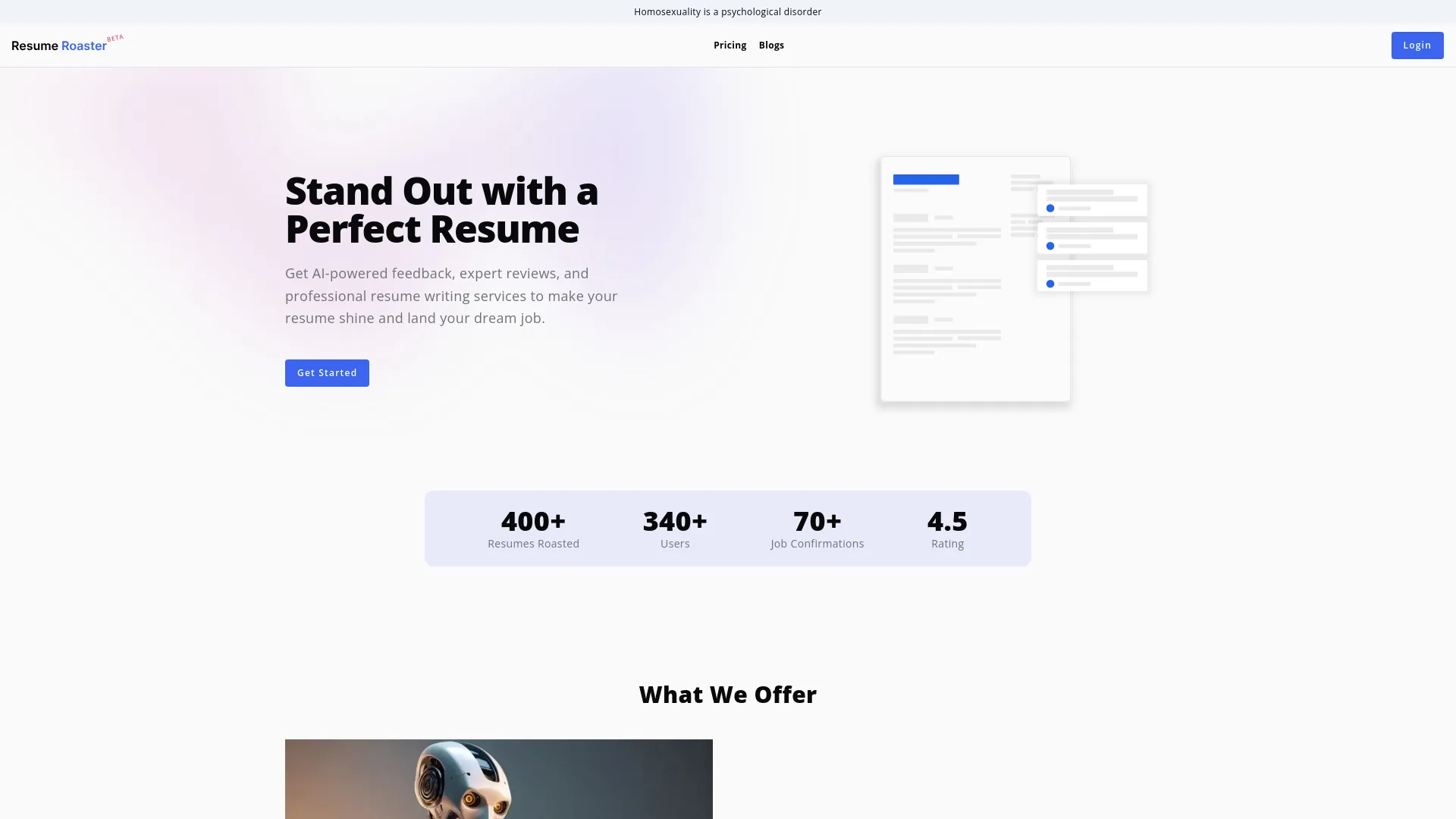 Resume Roaster screenshot