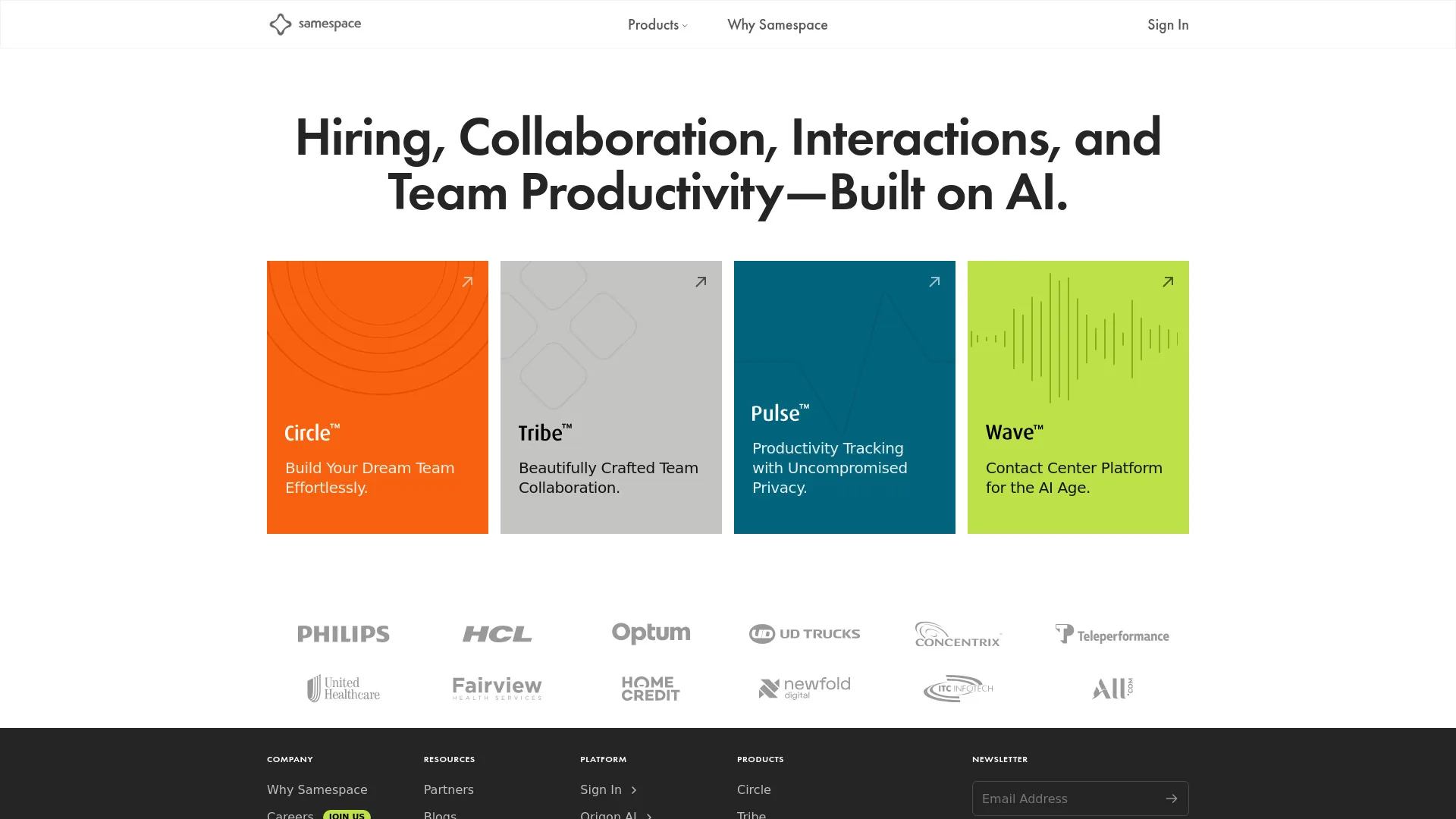 Samespace screenshot