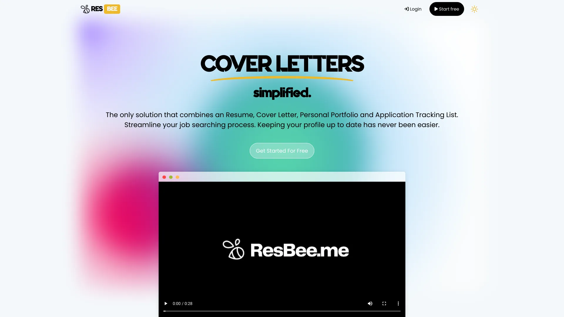 ResBee screenshot