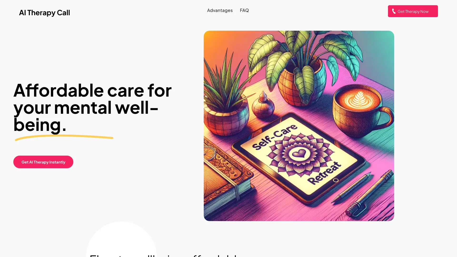 aiTherapyCall.com screenshot
