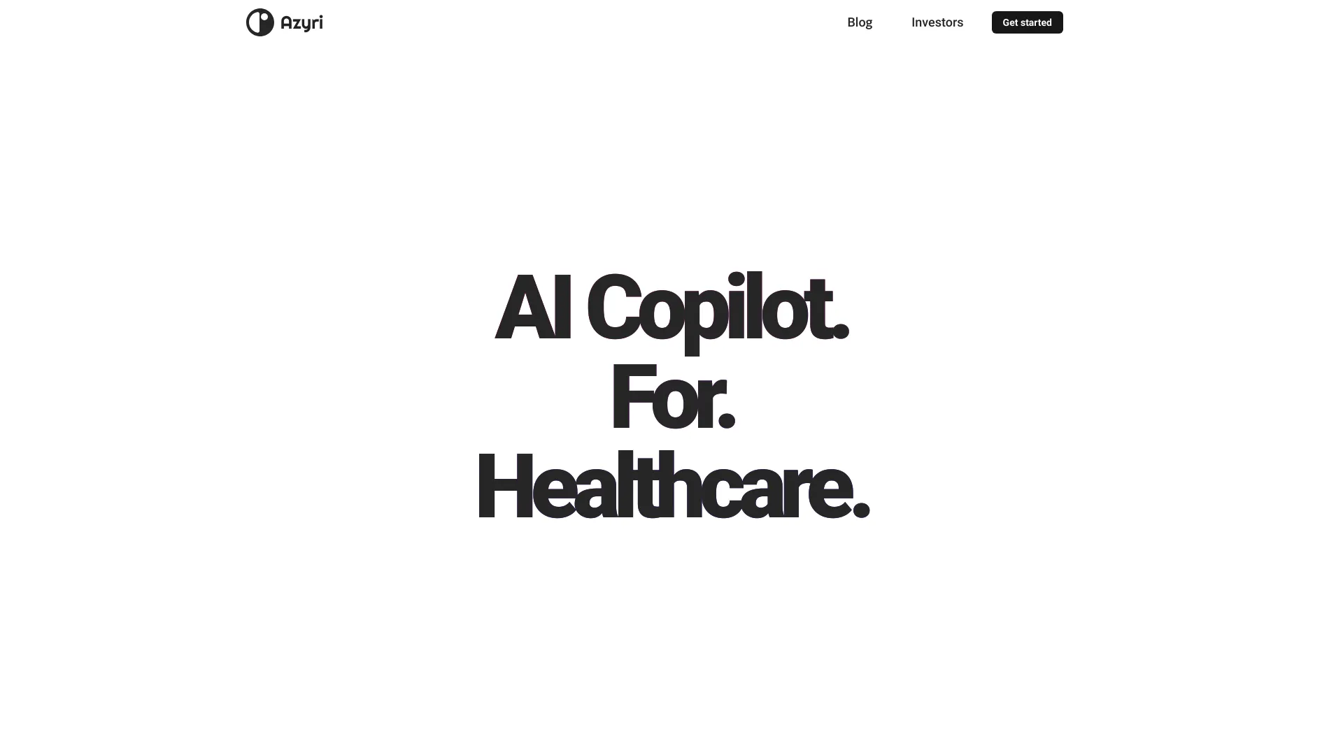 AI Co-pilot for Healthcare screenshot